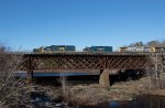 CSXT 8822 Leads M427 over the Salmon Falls River